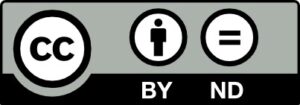 A rectangle circumscribing three circles next to each other: one slightly bigger with the letter CC, the second with a graphic of a man and the third with an equal “=” sign.