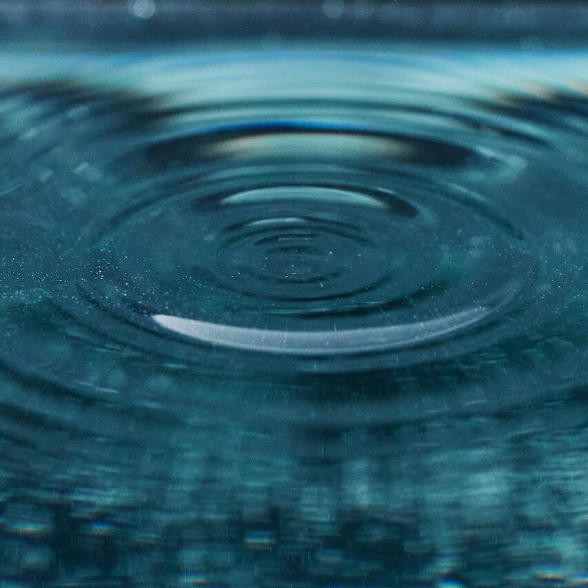 decorative image of ripples on a pool of water