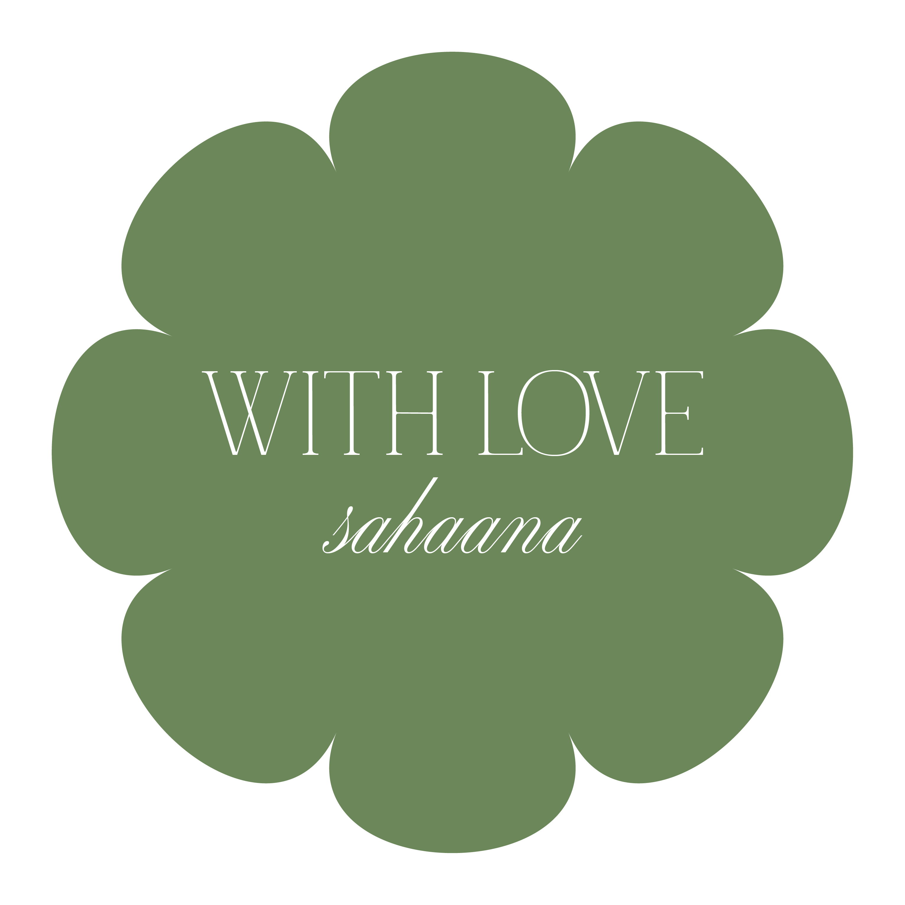 With love, Sahaana